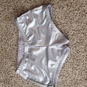 Varsity silver spandex